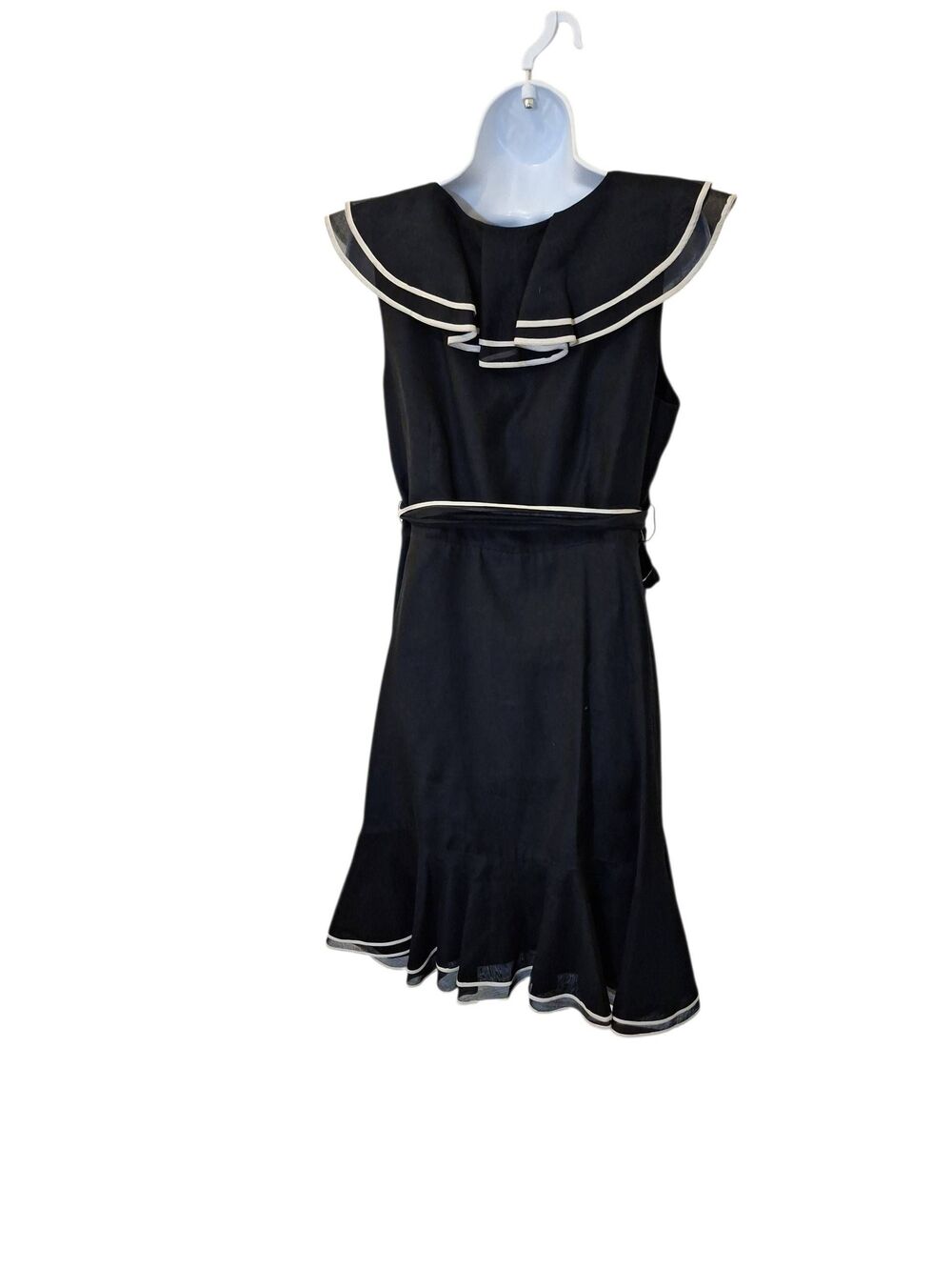 Layered Ruffle Wrap Dress - Picture 2 of 7